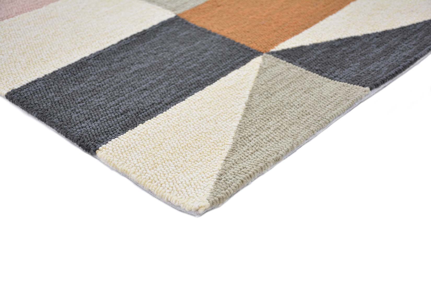 multicolour geometric indoor/outdoor rug

