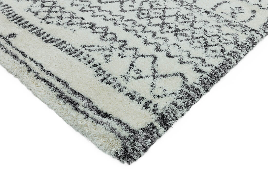 cream and grey moroccan style rug