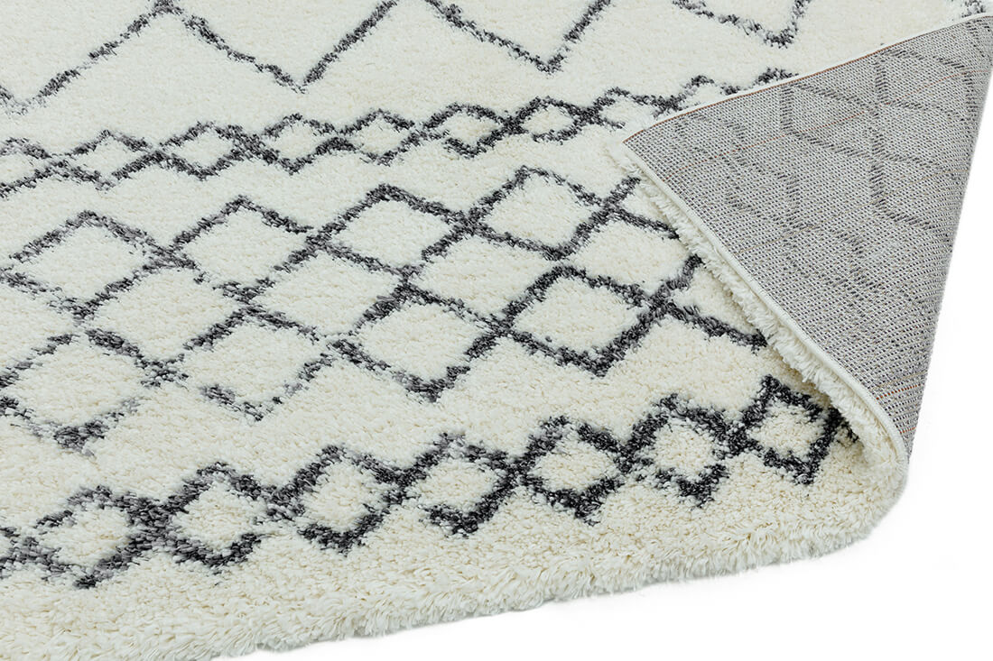 cream and grey moroccan style rug