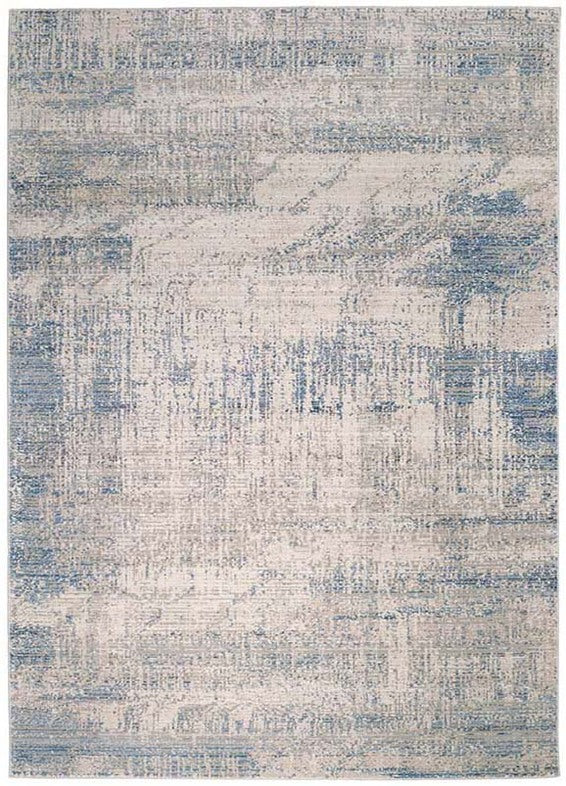 modern blue abstract area rug