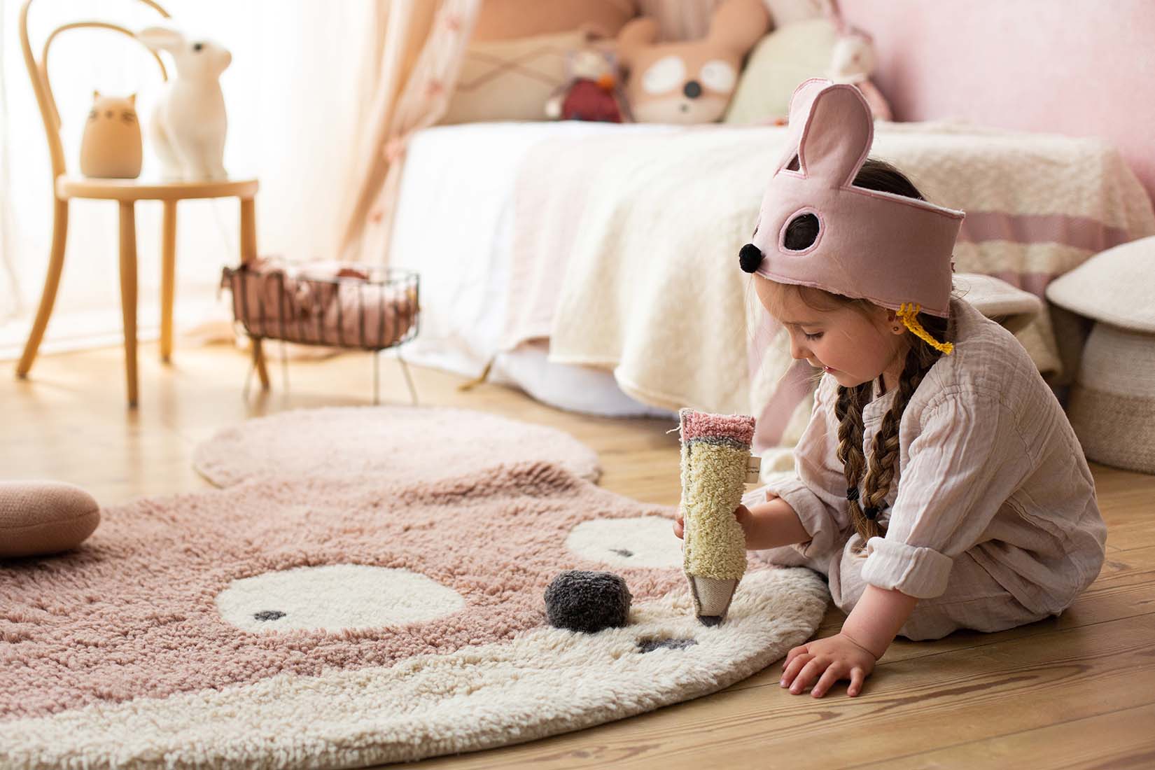 Woolable Rug Miss Mighty Mouse by Edgar Plans | Kids Rugs Ireland