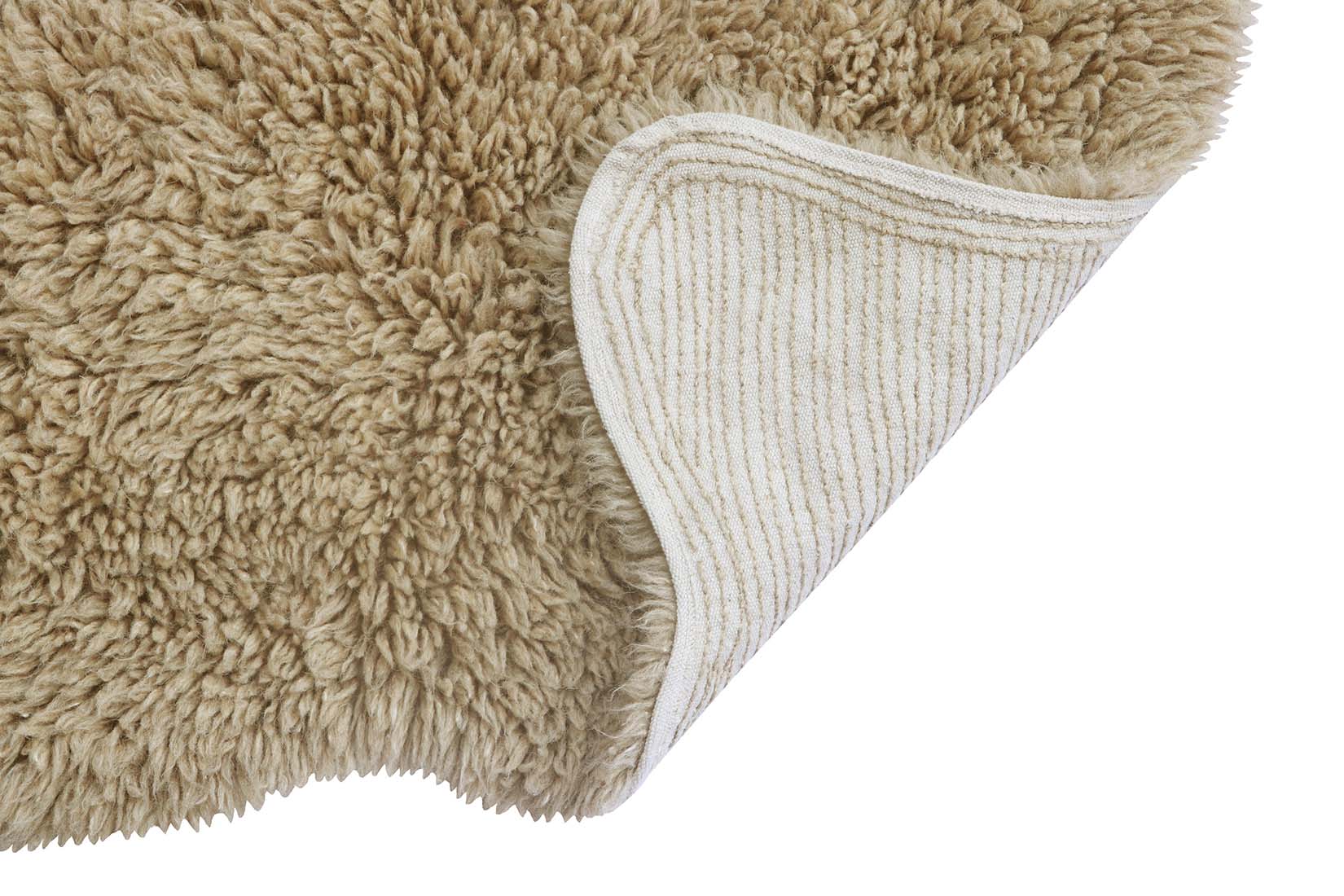 beige washable wool sheepskin rug
