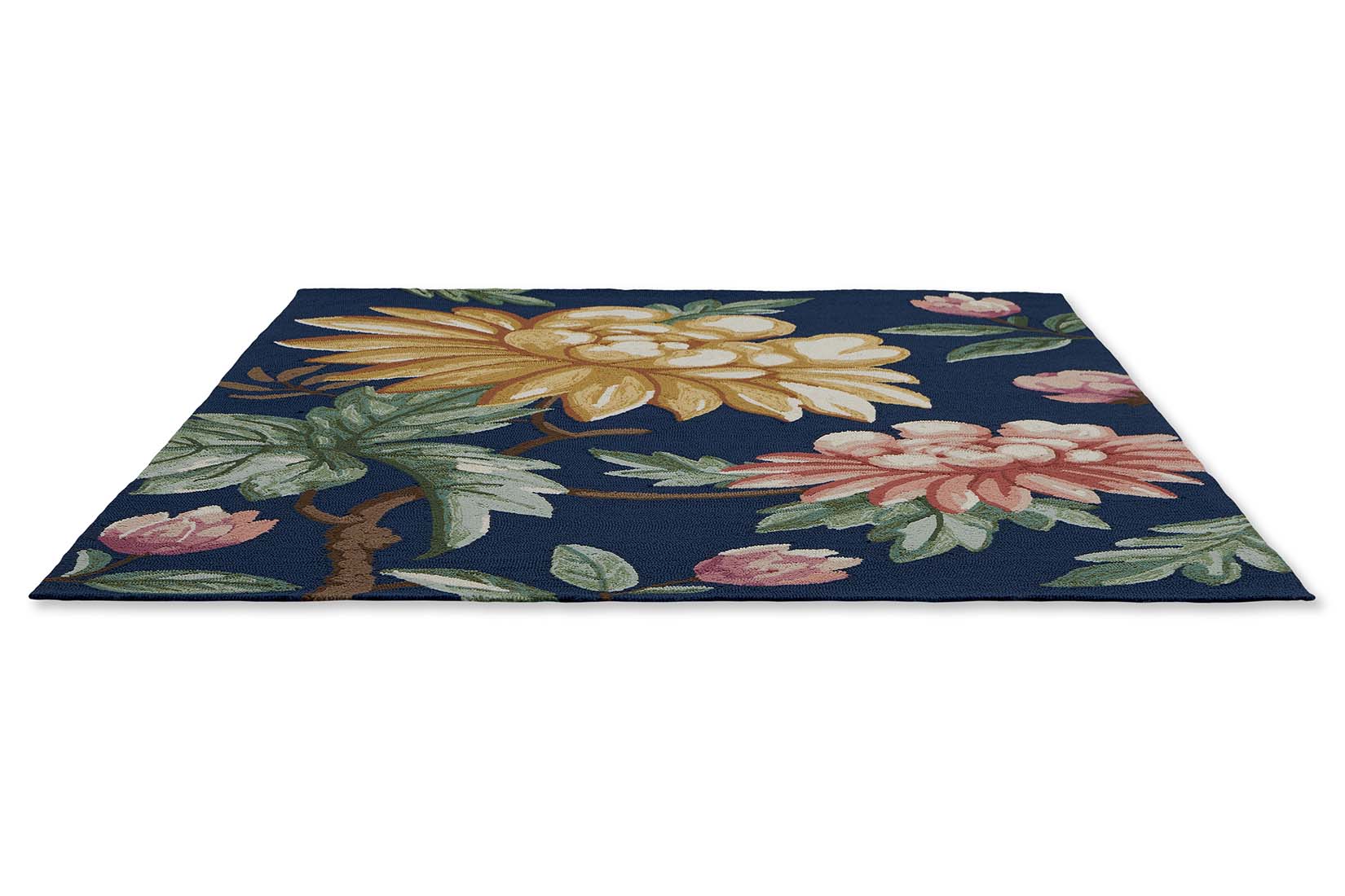 multicolour floral indoor/outdoor rug

