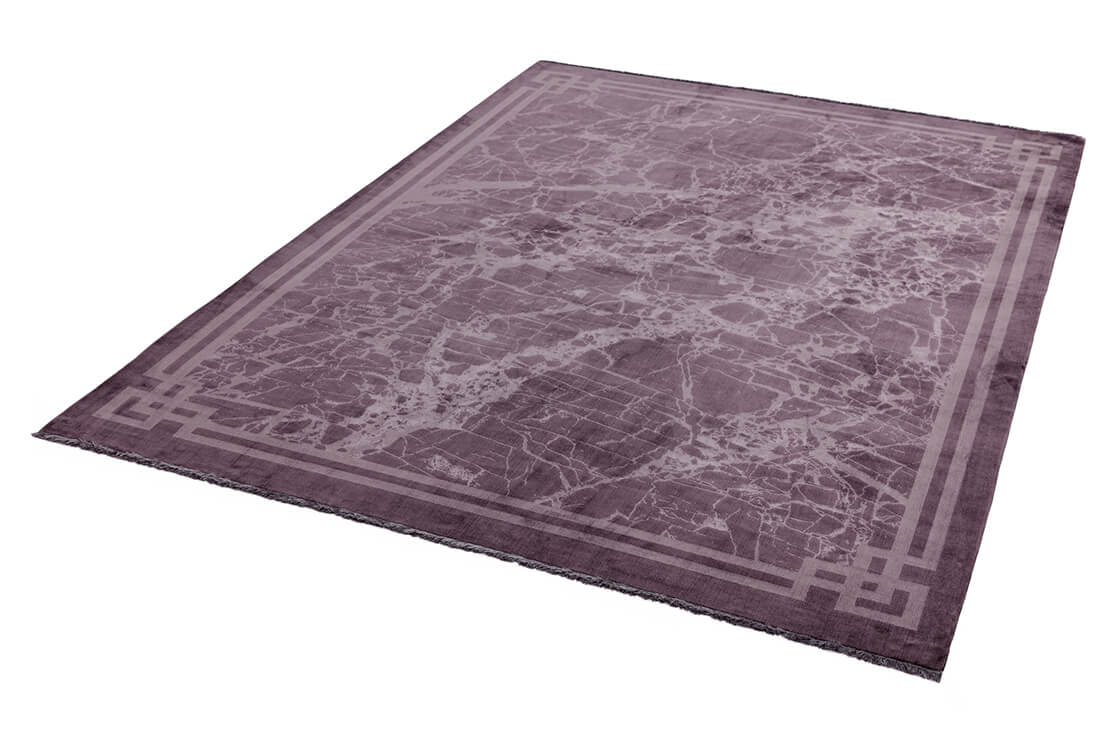 purple bordered rug