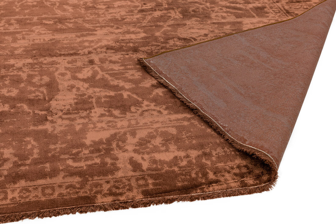 abstract rust rug