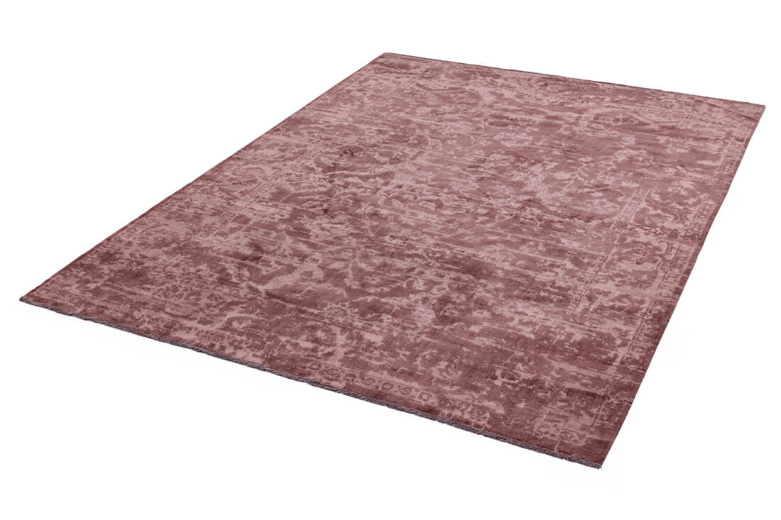 pink persian style rug